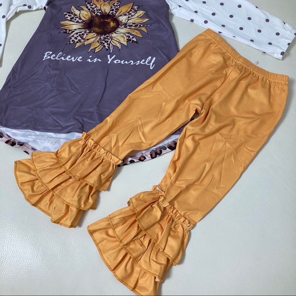 Boutique sunflower 🌻 believe in yourself cute set - Picture 3 of 6
